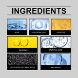 2Pcs Black and White Rice Exfoliant, Rice Ampoule Duo White Rice Ampoule Black Rice Exfoliating Peeling Solution, Moisturizing & Pore Minimizer for Face (Black & White Rice Exfoliant)