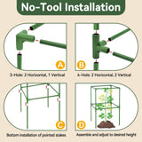 4 Pack 45" Tomato Cages for Garden, Heavy Duty Adjustable Plant Support
