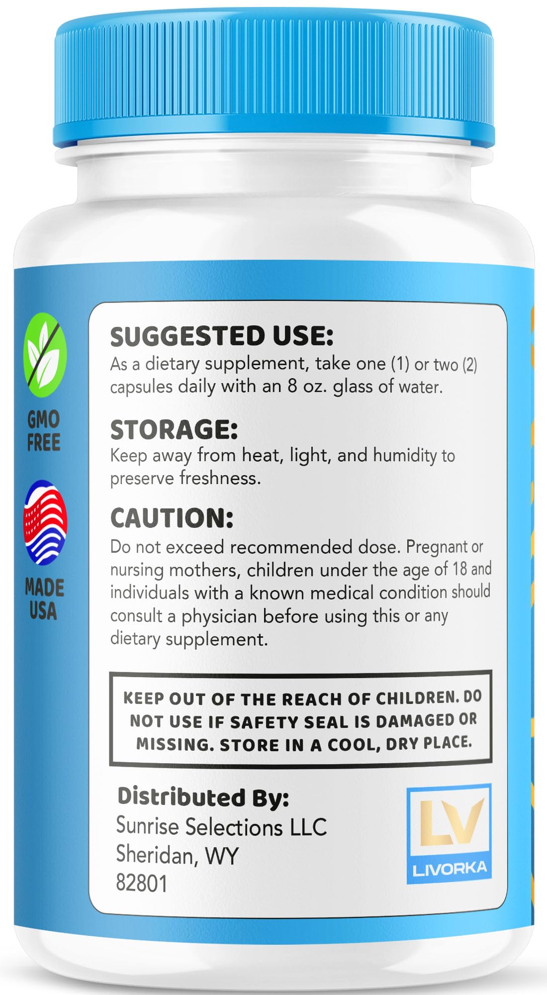 Livpure - Livpure Capsules, Official Liv Pure Liver Supplements Advanced for Overall Health & Wellness, All Natural Formula Liv Pure Pills Reviews, 60 Capsules for 1 Month