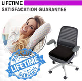 Gel Seat Cushion - Enhanced Double Thick Egg Seat Cushion with Non-Slip Cover - Office Chair Car Seat Cushion - Sciatica & Back Pain Relief - Perfect for Office Chair Car Wheelchair Travel