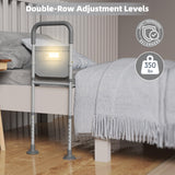 Bed Rails for Elderly Adults Safety: with Motion Sensor Light & Storage Bag -Adjustable Bed Assist Rail for Seniors - Side Bed Rail Handle Support Bar Guard Rails - Fit King Queen Full Twin Bed
