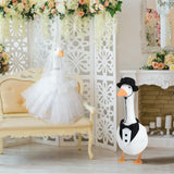 Hoemwarm Wedding Porch Goose Outfit Set Bride Groom Costume