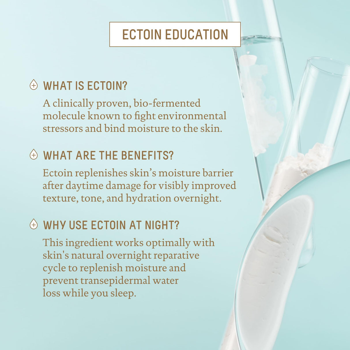 BIOSSANCE Squalane + Ectoin Overnight Rescue, hydrating, Firming and Smoothing Skin Care Treatment, 1.6oz