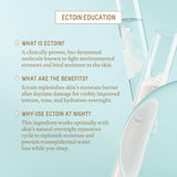 BIOSSANCE Squalane + Ectoin Overnight Rescue, hydrating, Firming and Smoothing Skin Care Treatment, 1.6oz