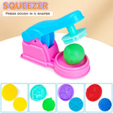 Dough Tool Sets for Kids Toddlers,Cute Playdough Accessories with Rolling Pin Dough Mat Storage Box,Party Pack Toys for Kids Age 2-4 3-5 4-8,Educational Toys Gift for Birthday Christmas Boys Girls