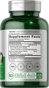 Horbäach Lions Mane Mushroom Extract | 4200mg | 120 Capsules | Vegetarian, Non-GMO, Gluten Free Supplement