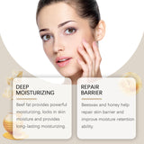 Beef Tallow Cow Fat Cream Moisturizing Face Body Moisturizer with Firms Softens Skin 1.94 oz