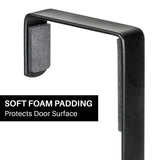 LYNK Professional® Home™ Over the Door Hooks - 10 Hook – Over the Door Coat Rack - Over the Door Hanger - Hanging Towels or Clothes - Bathroom, Bedroom, Laundry Room - Lifetime Ltd. Warranty, Black