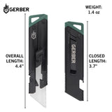 Gerber Gear EAB Utility Knife, Clips to Pocket or Keychain with Replaceable Razor Blade for Everyday Carry, EDC Gear with Box Cutter Retractable, Slim Black