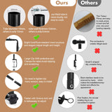 Over The Table Rod Stand with Clamps Adjustable 31-110 in Length 31-64 in Height Black Table Balloon Arch Hanging Stand with Storage Bag for Halloween Christmas Wedding Birthday Party Decoration