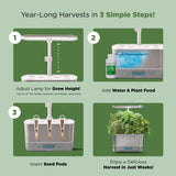 AeroGarden Harvest Elite, Stainless Steel