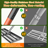 Lawn Leveling Rake, 30"x10" Leveler with 78" Adjustable Handle