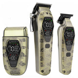 Bomxin Professional Hair Clippers for Men,3 in 1 T-Blade Barber Clippers and Trimmer Set,Mens Cordless Hair Clippers for Hair Cutting Kit,Trimmers for Barbers, Beard Trimmer for Men