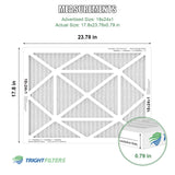 TRIGHTFILTERS 18x24x1 Air Filter 4 Pack, MERV 8 Pleated Dust Defense Air Filters Replacement for Air Conditioner & Furnace, Durable & Lightweight