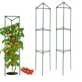 Wikdey Tomato Cages for Garden&Pots, 2 Pack 50" Plant Support Trellis for Tomatoes, Cucumbers, Beans | Heavy-Duty Steel with Rust-Proof Coating | Garden Stakes for Outdoor Indoor Plants