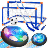 Nazano 3-in-1 Hover Soccer Ball, Kids Toddler Hockey Set with LED Lights,Indoor Outdoor Toys for Kids, Soccer Gift for Boys 6-8 8-12, Birthday,Kids, Boys Girls Age 6, 7, 8, 9, 10, 11, 12