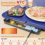 Vitaler Warming Mat for Food, (XXL 35”x16”) Electric Warming Trays, Upgrade Graphene Fast Full-Surface Heating Mat for Food with 6 Level Temp, 6 Hours Timer, Food Warmer Pad with Heat-Insulating Mat