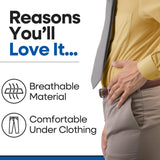 Hip Brace Thigh Compression Sleeve | Hip Sciatica Pain Relief Device Brace | Hamstring & Groin Compression Sleeve Wrap for Sciatic Nerve Relief | Hip Support Brace for Women & Men | Large / Right