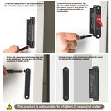 Mousike Magnetic Door Catch Heavy Duty 90lb Door Magnets with Strong Magnetic for Kitchen Cupboard Wardrobe Closet Cabinet Door Drawer Latch