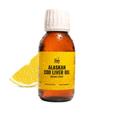 On Target Living Alaskan Cod Liver Oil- Travel Size 3.33 oz. | Naturally Occurring Vitamins A & D | Organic Lemon Flavor | Premium Line Caught Cod Liver Oil
