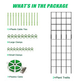 DoCred 59" H Cucumber Trellis, 2 Pack Foldable A Frame Garden Trellis