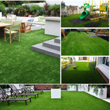 NINXANG Artificial Grass Turf Lawn Outdoor Indoor 4FTx6FT Fake Grass Carpet for Pets 0.4 Inch Realistic Faux Grass Rug with Drain Holes for Garden Lawn Landscape Balcony Party Wedding Christmas Rug