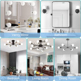 hansang Vanity Light Bulb 5000K Daylight 8 Pack G25 LED Globe Light Bulb for Bathroom Vanity Mirror Decorative,E26 Medium Base, 5W 60W Incandescent Equivalent,500LM,Non-dimmable