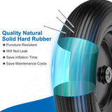4.00-6 Flat Free Wheelbarrow Tires and Wheels, 13 Inch Wheelbarrow Tires with 5/8" or 3/4" Bearings, 1.75'' Centered Hub Hand Truck Solid Wheels Replacement for Hand Trucks, Dolly Trolleies, 2 PCS
