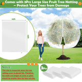 Tetutor 10x10 FT Fruit Trees Netting,3Pcs Large Tree Nets for Fruit Trees