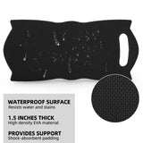 Covzoe 4 Pack Thick Kneeling Pad, 15.7" L x 7" W x 1.5" Th Waterproof Garden Kneel Pads Cushion with Handle, Soft Foam Kneeler Mat for Work, Cleaning, Yoga, Praying, Bath, Exercise, Black
