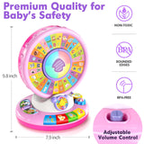 Toys for 1 2 3 Years Old Boys Girls, Musical Spin & Sing Alphabet Zoo with Lights & Sounds, Learning Educational Toys for Toddler 1-3, Christmas Birthday Gifts for Baby Kids Age 6-9-12-18 Months