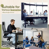 Furnbar Office Chair Mat for Carpet & Hardwood, Upgraded 29" x 42" Dual Use Tempered Glass Chair Mat for Chair and Footrest Under Desk