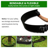 12 Pack Galvanized Steel Landscape Lawn Edging, 40" X 6" Metal Landscape Edging Border with 12 Clips, Metal Garden Edging Border, Metal Edging for Landscaping, Garden, Yard, Pathway(40Ft Total)