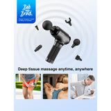 BOB AND BRAD T2 Massage Gun, Deep Tissue Percussion Muscle Massage Gun for Back and Neck, Upgraded 4000 mah Battery, Handheld Electric Back Massager for Athletes Pain Relief, FSA and HSA Eligible