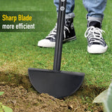 Colwelt Half Moon Edger Lawn Tool, Lawn Edgers with Soft Handle, Manual Lawn Edger for Grass, Borders Sidewalks, Driveways, Gardens, 38-Inch