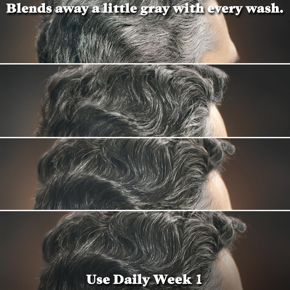 Just For Men Control GX Grey Reducing Shampoo, Gradual Hair Color with Keratin for Stronger Thicker and Healthier Looking Hair, 4 Fl Oz - Pack of 3 (Packaging May Vary)