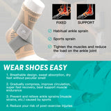 INDEEMAX Ankle Brace for Women & Men, Ankle Compression Sleeve Support Copper Infused Ankle Brace for Sprained Ankle, Plantar Fasciitis Sports, Achilles Tendonitis Pain Relief, Skin Silver, M