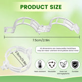 Plant Support Clips, 2026 New Garden Secured Plastic Plant Clips for Climbing Plants, Plastic Trellis Clips Tomato Grape Vine Vegetables Plant Fixing (100, White)