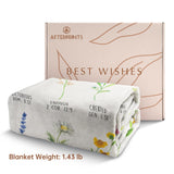 Christian Gifts for Women Birthday, Christian Blanket with Flowers