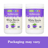 NuNaturals White Stevia Powder Blend, Plant-Based Sugar Substitute, Zero Calorie Sweetener, 12 oz