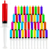 100 Pack Plastic Syringe with Tip Cap 10 ML Capacity Reusable Syringes, Durable Syringe for Halloween, Thanksgiving day, Christmas, Bachelorette
