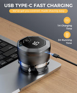Head Shavers for Bald Men，Newly Designed Magnetic 6D Electric Razor, IPX8 Waterproof Dry/Wet, 10000 RPM High Speed Motor for Fast Shaving, USB-C Cable and Storage Bag for Home & Travel