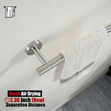 JQK Bath Towel Bar, 33 Inch 304 Stainless Steel Thicken 0.8mm Single Towel Rack for Bathroom, Towel Holder Brushed Finished Wall Mount, Useable Length 30 Inch, TB110L30-BN