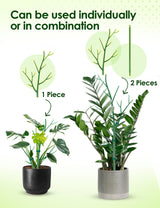 NiHome 28" Plant Support Stakes Set of 6 for Indoor & Outdoor Garden