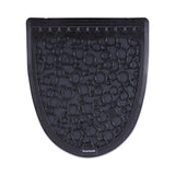 Boardwalk BWK UMBB P000I006M0021430L1 Urinal Mat 2.0, Rubber, 17-1/2" Width, 20" Length, Black (Pack of 6)