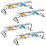9”-15.5” Adjustable Magnetic Air Deflector with Unique Surface for Sidewall, Ceiling Registers and Vents (4 Pack)