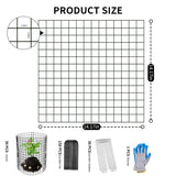 Wedmetal 30 Pcs Plant Protectors from Animals,Protect Plants from Deer 10 Sets Metal Plant Cages Animal Intrusion Barrier Wire Mesh Easy to Assemble/Store Vegetable Garden Protection 12 * 12“