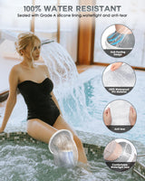 Waterproof Extra Wide Cast Covers for Shower Leg with Upgraded Non-Slip Bottom, Extra Large Cast Protector for Shower Leg Foot Ankle, Watertight Leg Cast Cover for Plus Size Adults Surgery Casts Boots