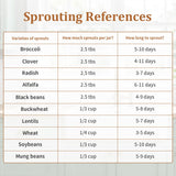 Seed Sprouting Kit with Radish 80g, 2 Large Wide Mouth Mason Jars with Sprout Lids, Blackout Sleeves, Drain Tray, Stainless Steel Stand, Sprouts Growing Kit for Growing Bean Alfalfa Sprout Seeds