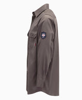 BOCOMAL FR Shirts 6.25oz Light Weight Summer Welding Shirts Flame Resistant Shirt Charcoal Gray Men's Fire Retardant Shirt